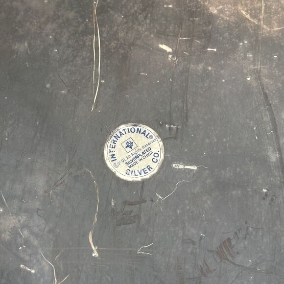 Vtg International Silver Co Handle Basket Ornate Home Decor Art Nouveau Rococo - Picture 10 of 10